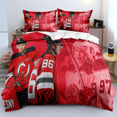 New Jersey Devils Hockey League Duvet Cover Quilt Case Pillowcase